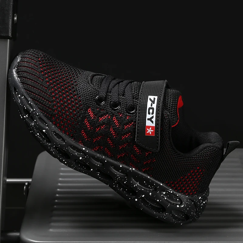 Осень 2019 г. Новая повседневная детская обувь легкая дышащая мягкая для мальчиков