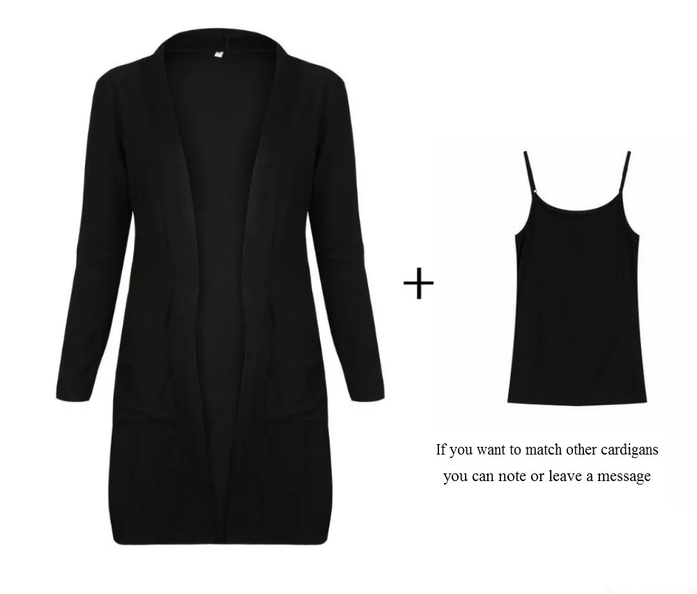 cardigan and vest1 Женский кардиган с длинным рукавом, новинка, женский элегантный вязаный свитер с карманами, верхняя одежда, высокое качество - Цвет: cardigan and vest1