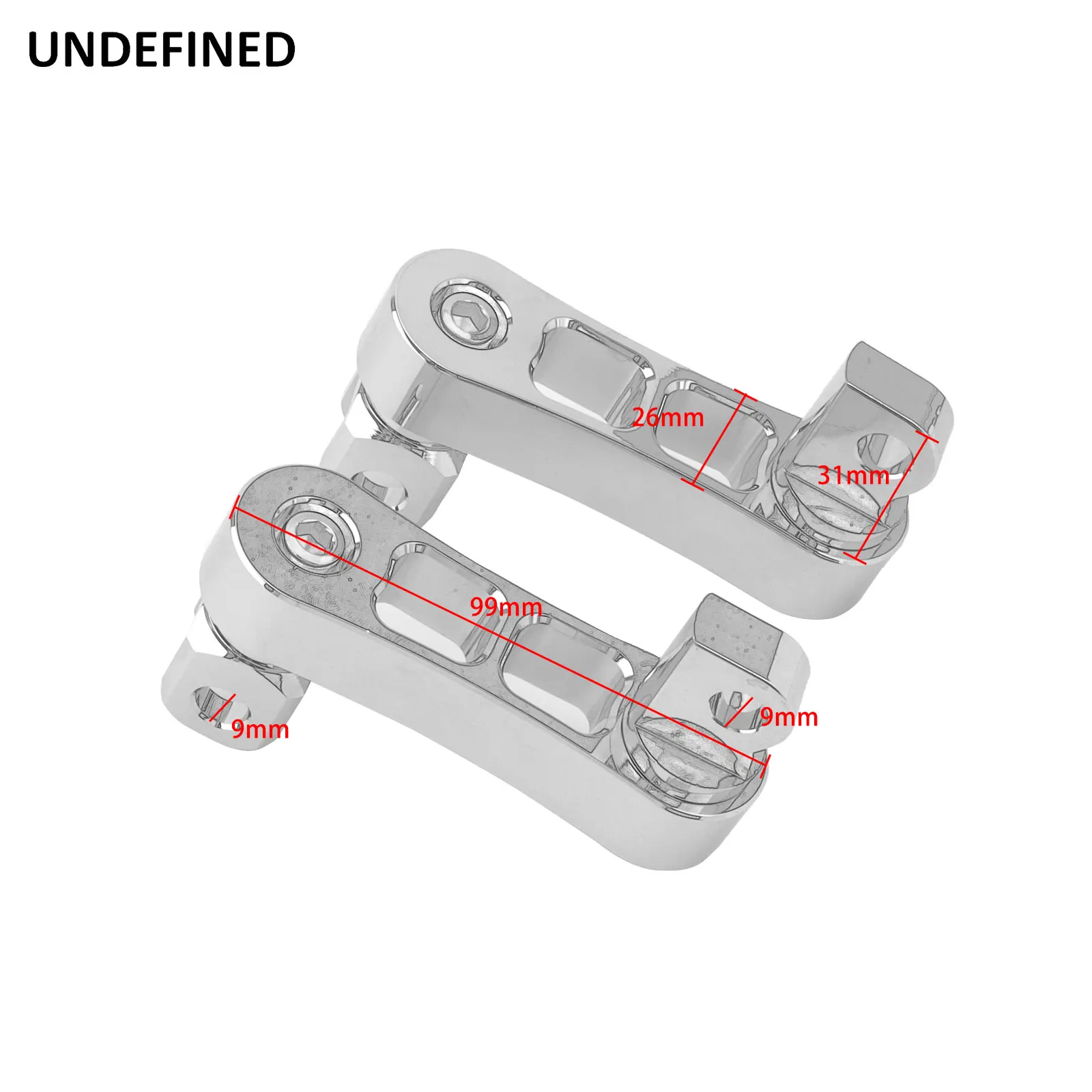 Motorcycle Adjustable Passenger Foot Pegs Mount Kit Highway Peg Clamp Extensions Bracket For Harley Honda Yamaha Bikes Universal images - 6