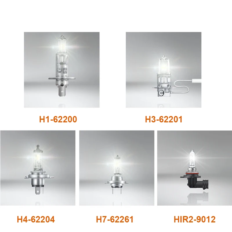 1 шт. для OSRAM H7 H4 H3 H1 HIR2 12 В стандартная лампа светильник гинальная передняя фара