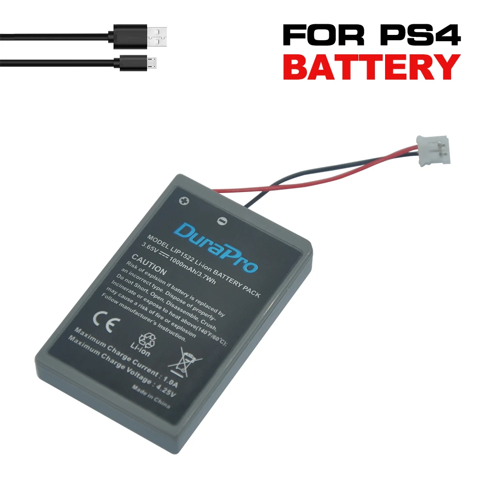 2 шт. LIP1522 перезаряжаемый комплект литий-ионный батарей для sony Playstation PS4 контроллер геймпад с usb кабель для зарядки