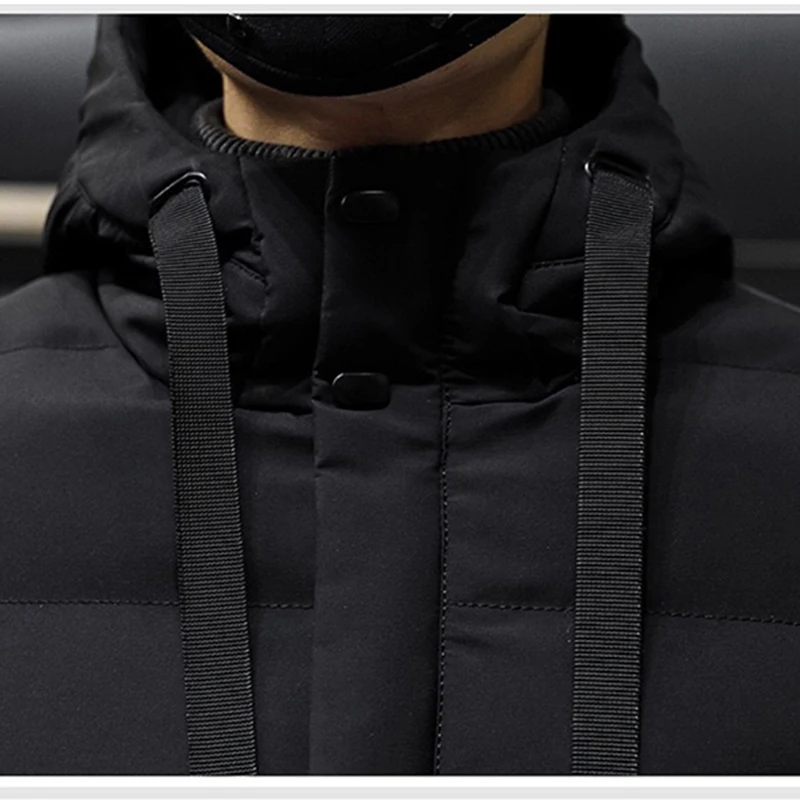 Varsanol New Men's Parkas Long Cotton Winter Jacket Coat For Men Brand Bomber Jacket Thick Parka Homme Warm Tops -20 Degree