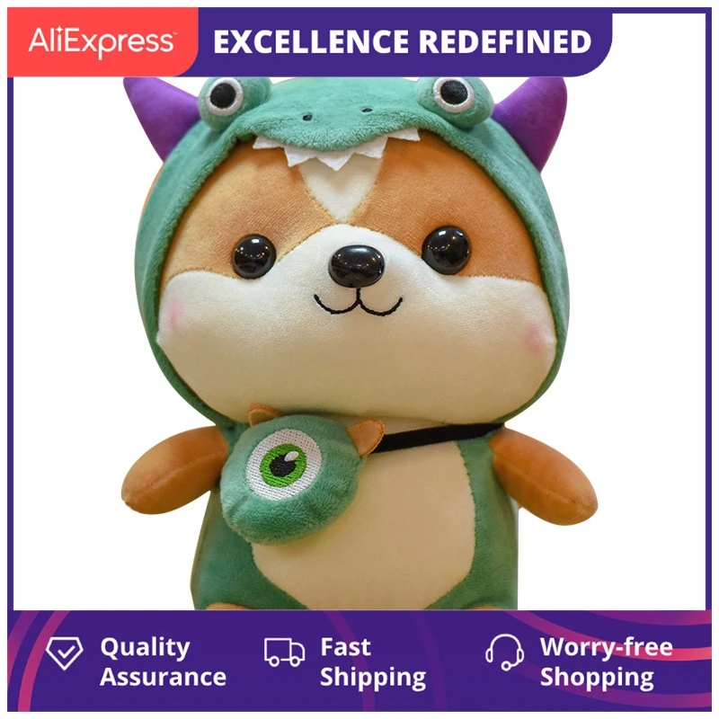 

Креативная кукла-белка, милая Бесшумная плюшевая игрушка динозавра, Детская кукла, отправляется женщине, подарок на день рождения, кукла