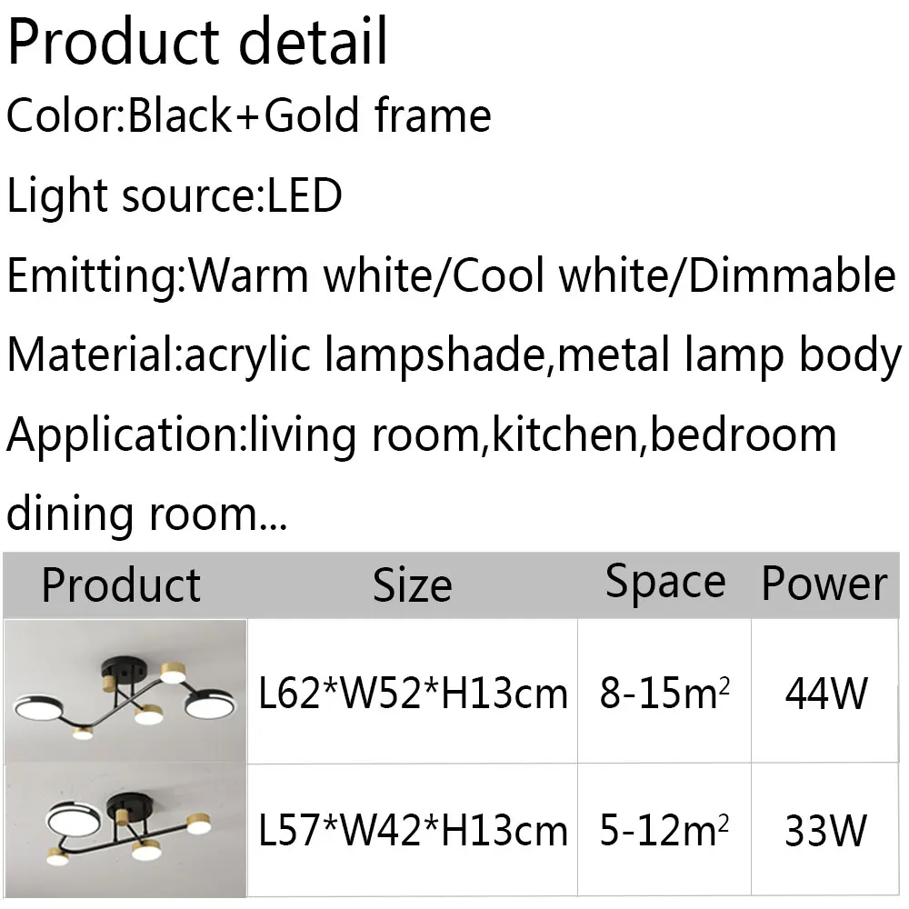 

Modern Home Led Ceiling Light For Living Room Bedroom Dining Room Kitchen Ceiling Lamp Indoor Simplicty Decoration Luminaires