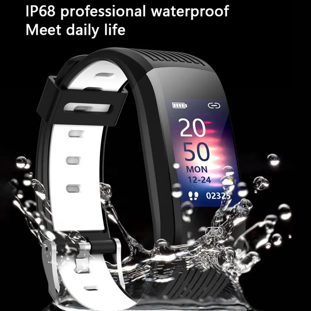 

Smart Bracelet TFT Color Screen IP68 Waterproof 0.96 Inch Heart Rate Monitoring Sport Watch for Fitness