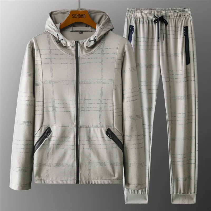 В клетку с капюшоном рисунком спортивный Спортивный костюм 62% Вискоза Для мужчин