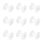 Пластиковые пустые катушки для проволочной шпульки для ниток белый, бобины: 28x58 мм; Объединительная плата: 64x2,5 мм, отверстие: 25,5 мм