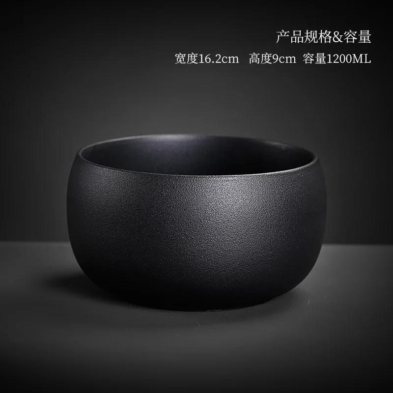 

Household Japanese Tea Wash Ceramic Large Ceremony Brush Tea Wash Antique Black Pottery Cup Utensils Thee Kommen Teaware DH50CX