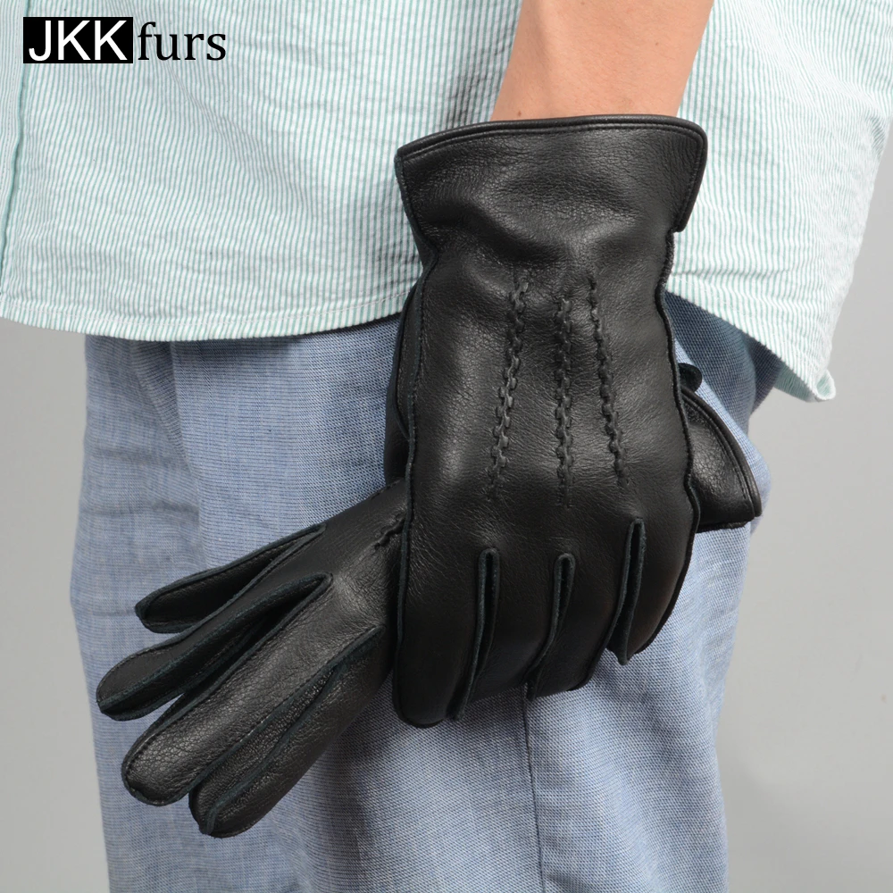 

Перчатки мужские из оленьей кожи, Осень-зима, 2021