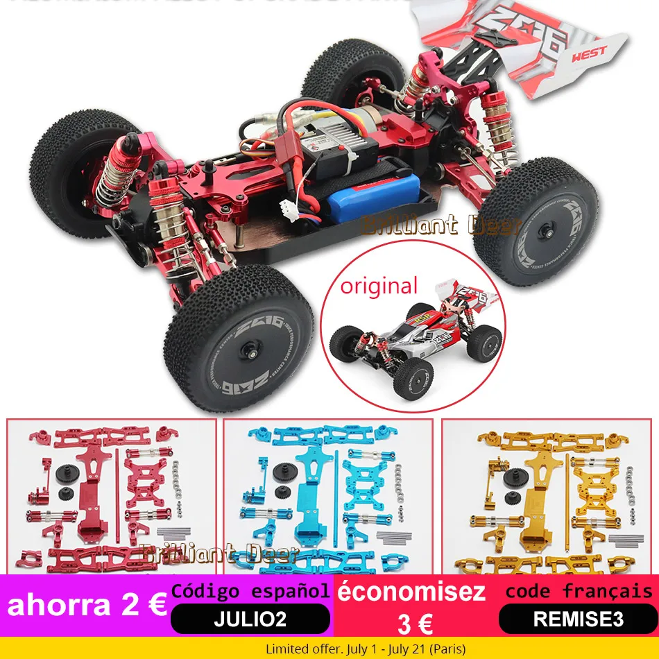 wltoys 144001 обновленные детали масшт