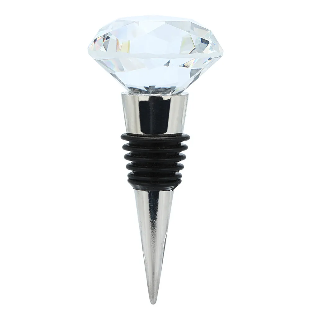 

30/40mm Wine Stoppers Diamond Crystal Stainless Steel Champagne Stopper Sparkling Wine Bottle Plug Sealer Convenient
