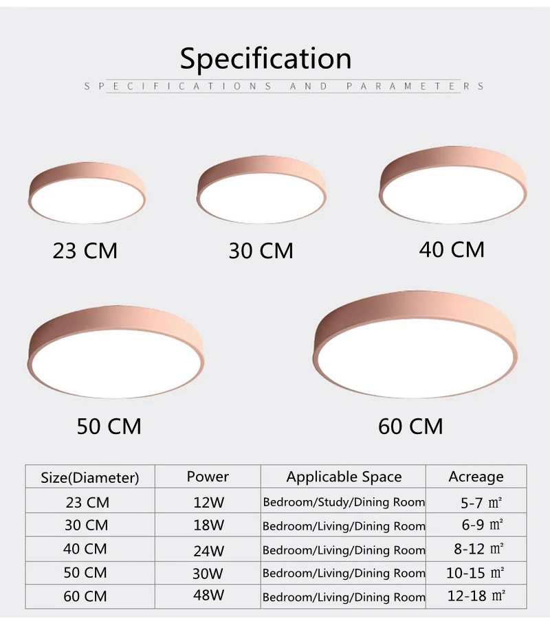 

LED Ceiling Light Living Room Corridor Balcony Light Colorful ceiling lamp Easy install Bedroom Kitchen Surface Ceilling Lamp