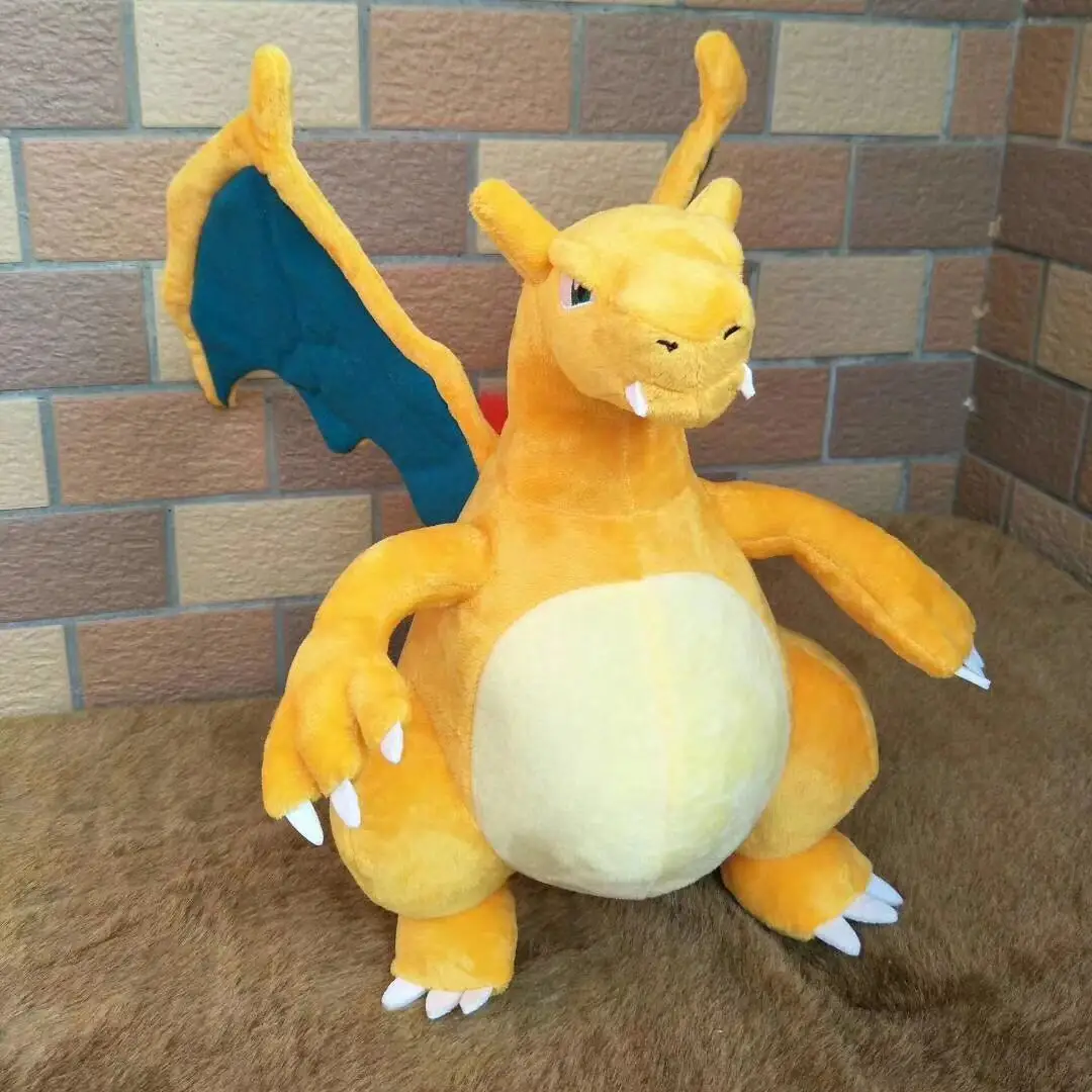 

new 36cm plush Charizard Anime stuffed soft doll christmas Gift for kids cool lifelike cute positive energy high quality toy