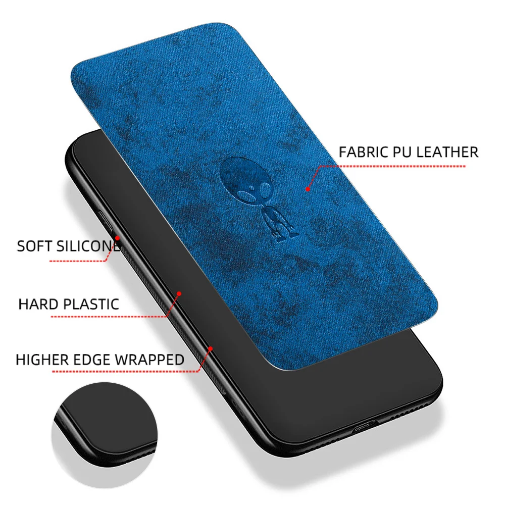 

Mi 9T Case Protective PC Cover For Xiaomi Poco F3 Case M3 X3 NFC F2 Pro X2 Fabric Funda Mi 8 9 SE 6 A2 A3 Lite Redmi K20 K40 Pro
