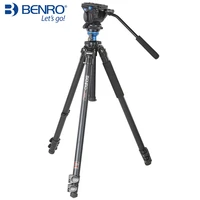 benro a2573fs4 aluminum alloy professional tripod set for video tripods with s4 hydraulic head set for camera wholesale