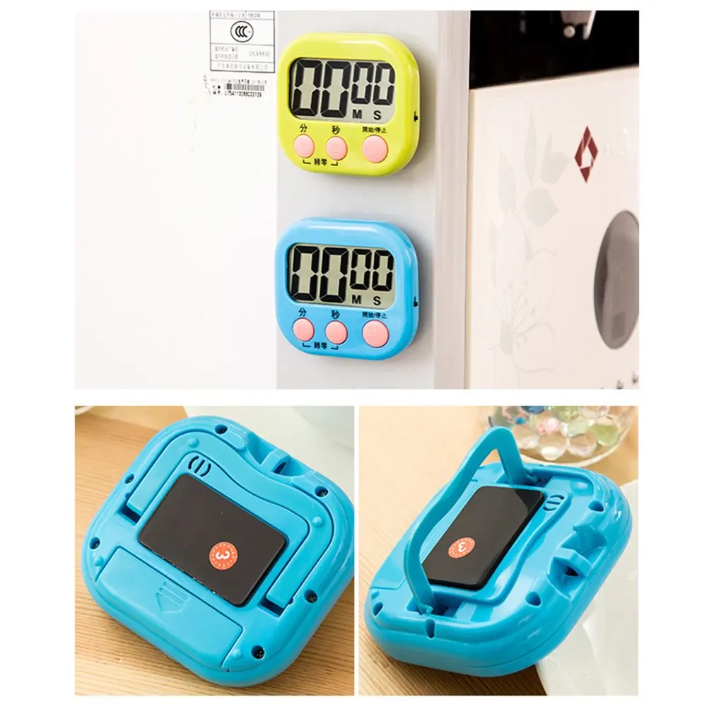 Cute Mini Timer Clock Cooking Mechanical Home Decorating Portable Kitchen Gadget with Bracket | Дом и сад