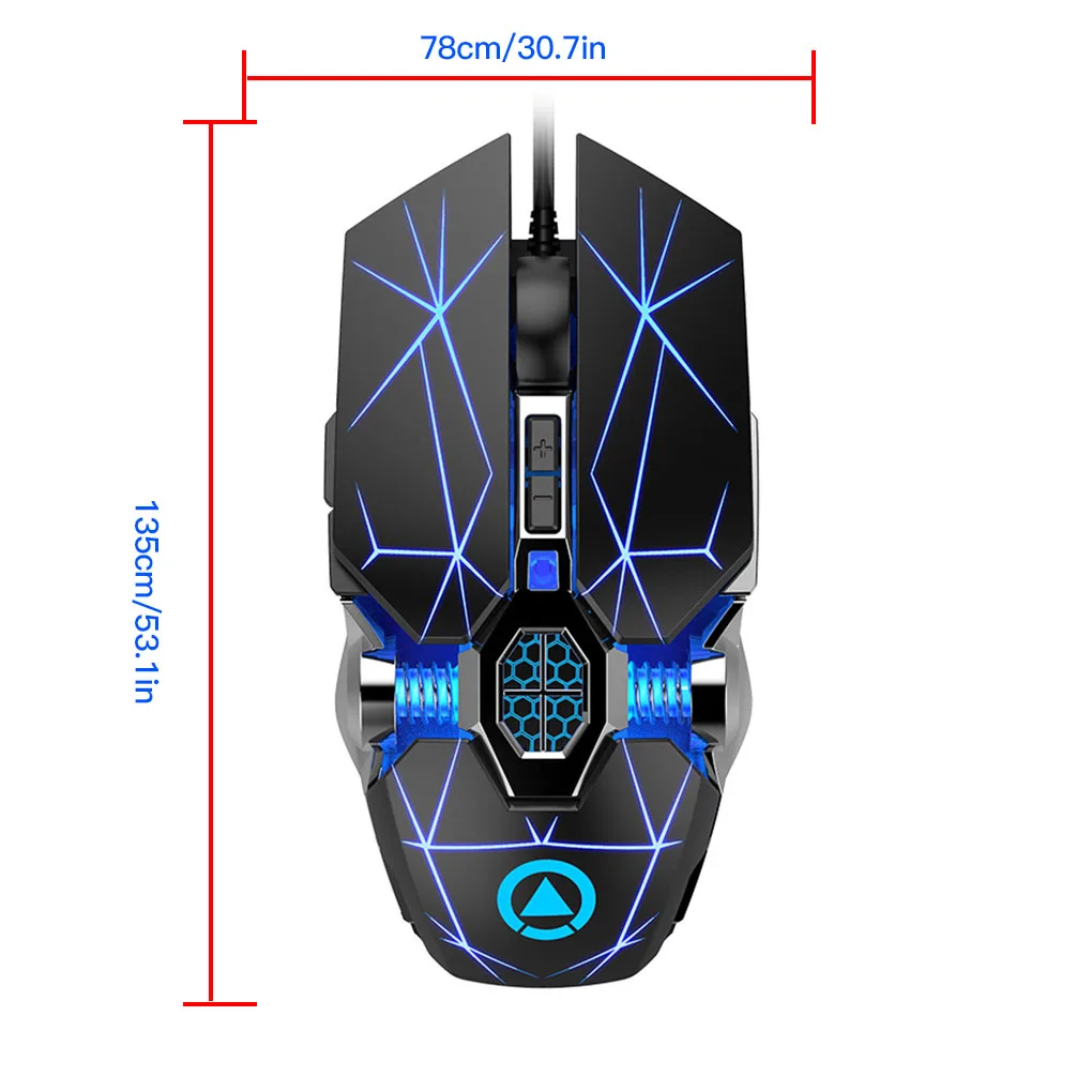 

Sensitive Button Gaming Mouse Frosted Skid-proof Computer Mice Backlit Laptop Accessaries