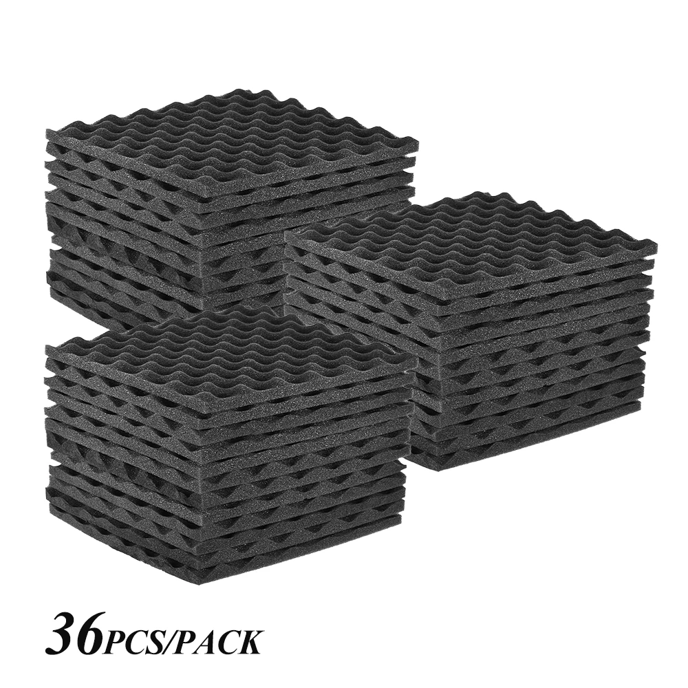 12/24/36 шт. студийные акустические пенопластовые панели звукоизоляция пена 30*30