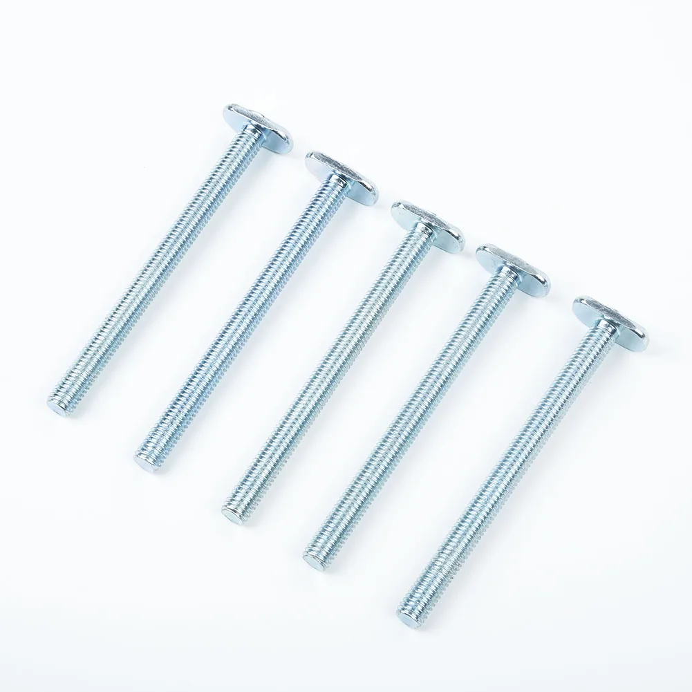 5Pcs M8 T Nut Screws For 19X9.5mm T-Track T-Slot Miter Track Jig Table Saw For 19x9.5mm Series Miter Track T-Slot T-Track