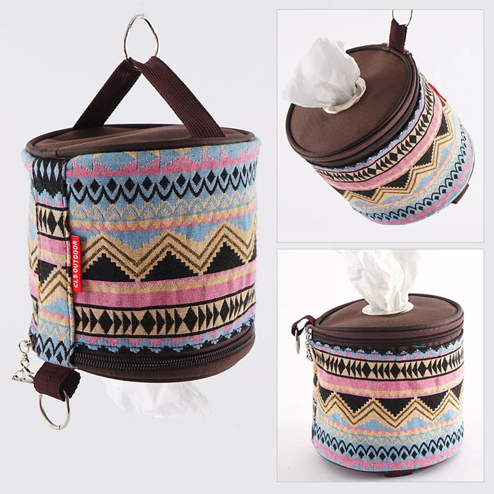 

Camping Tissue Box Holder Toilet Paper Case National Style Folding Toilet Paper Case Holder Toilet Paper Hanging