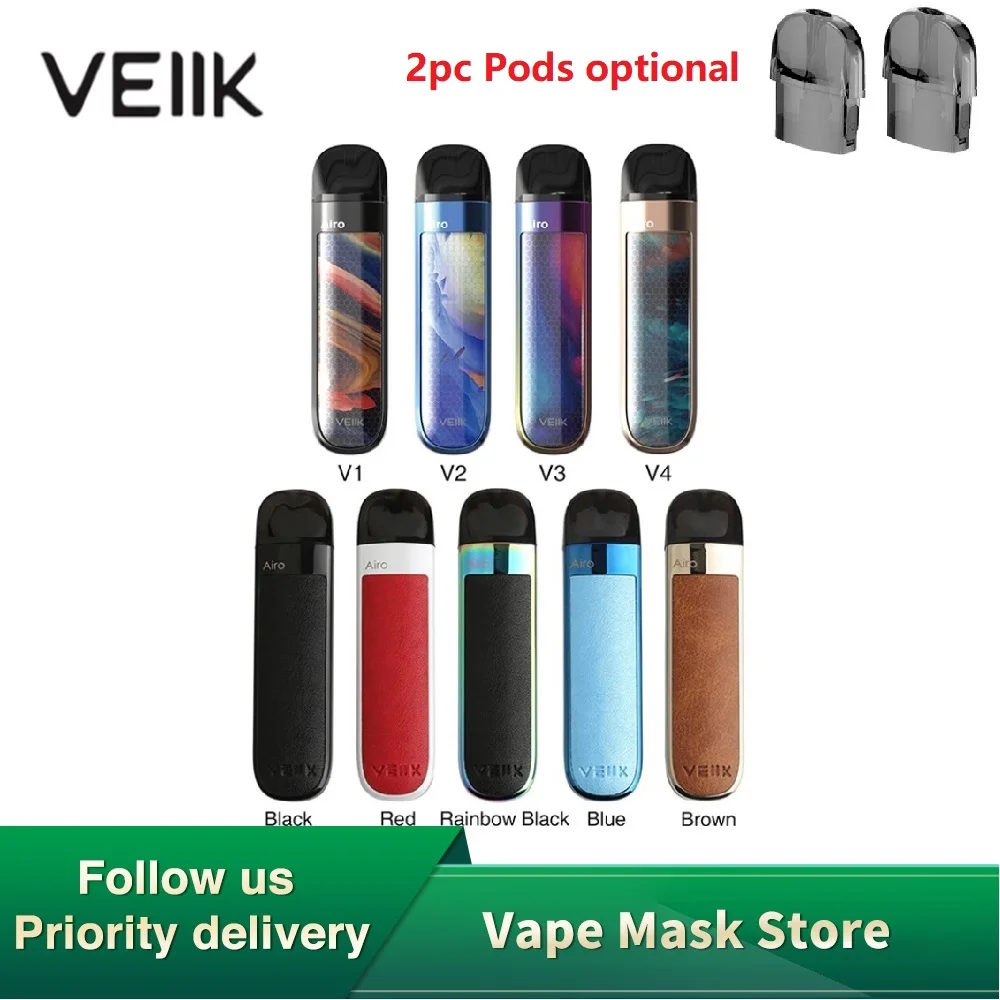 Оригинальный вейп-набор VEIIK Airo Pod с аккумулятором 500 мА · ч системой 2 мл и