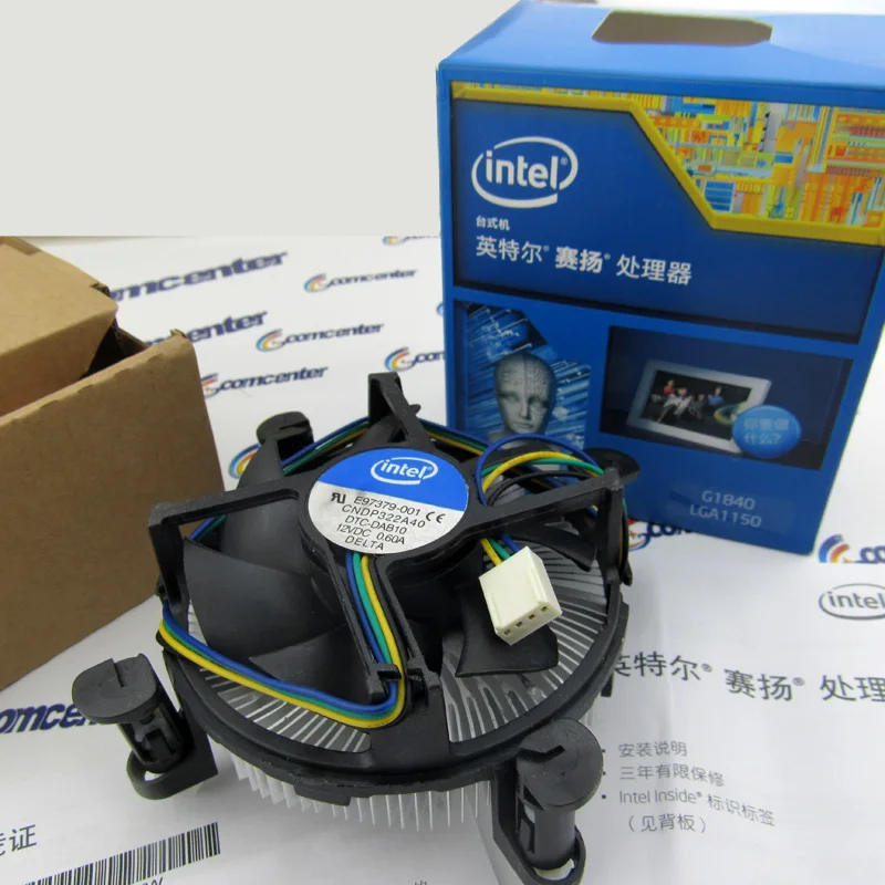 Медь охладитель сердечника E97379-001 для Intel Процессор вентилятор радиатора i3 i5 i7 разъем LGA 1150 1155 1156 C0155 0.6A DELTA