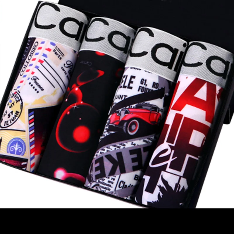 

4 pieces/lot Men Boxer soft underwear boxers cuecas made of modal 16 colors size L to 3XL Underwear for Man Male