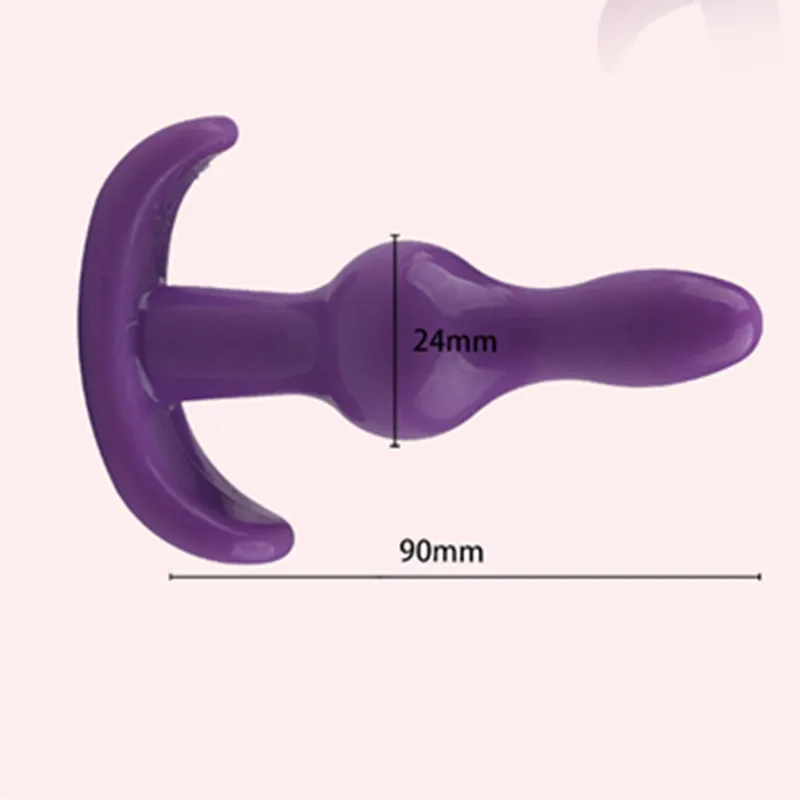 Силиконовый анальный фаллоимитатор без вибратора мужской массажер простаты
