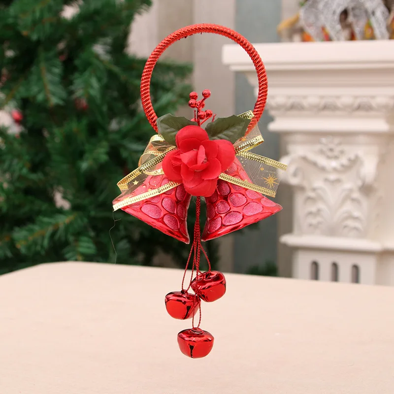 Рождественские колокольчики подвесные украшения для новогодней елки аксессуары