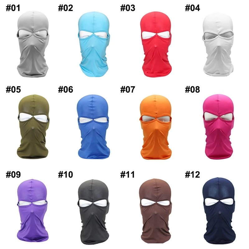 

Motorcycle Lycra Face Mask Moto Biker Face Shield Ski Mask Stopper Breathable UV Protection Dust-proof Headwear Outdoor -