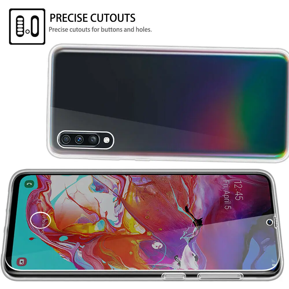 360 двойной силиконовый чехол для Samsung Galaxy S10 S9 S8 плюс S10E S7 край A6 A8 A7 2018 A10 A20 A30 A40 A50 A60