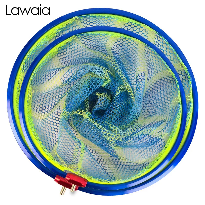 

Lawaia Aluminum Alloy Fishing Dip Net Foldable Nano Large Net Head Load Bearing Strong Anti-hanging Fish Copy Net Fishing Tackle