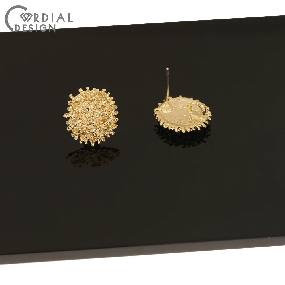 

Cordial Design 100Pcs 14*15MM Jewelry Accessories/Earring Findings/Irregular Shape/Hand Made/DIY Jewelry Making/Earrings Stud