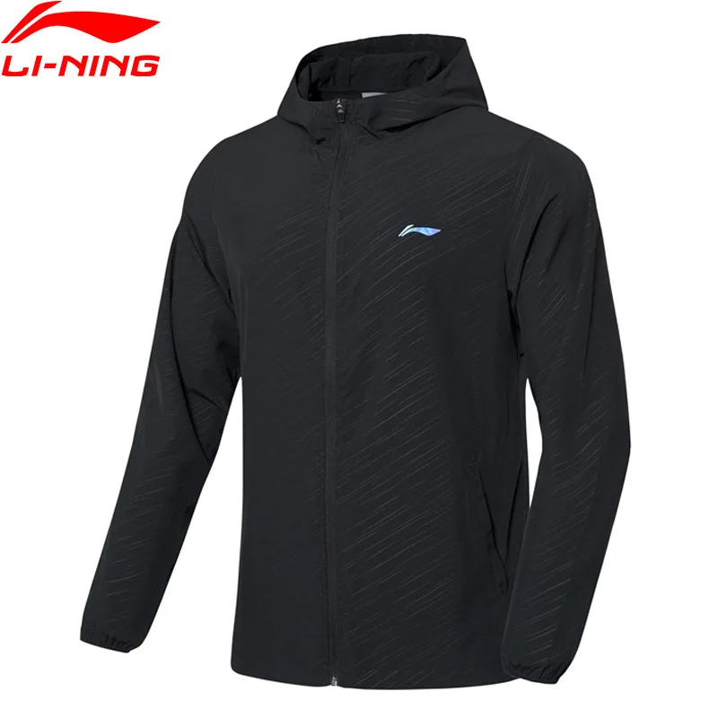 Мужская ветровка для бадминтона Li-Ning дышащая 91.1% полиэстер 8.9% спандекс
