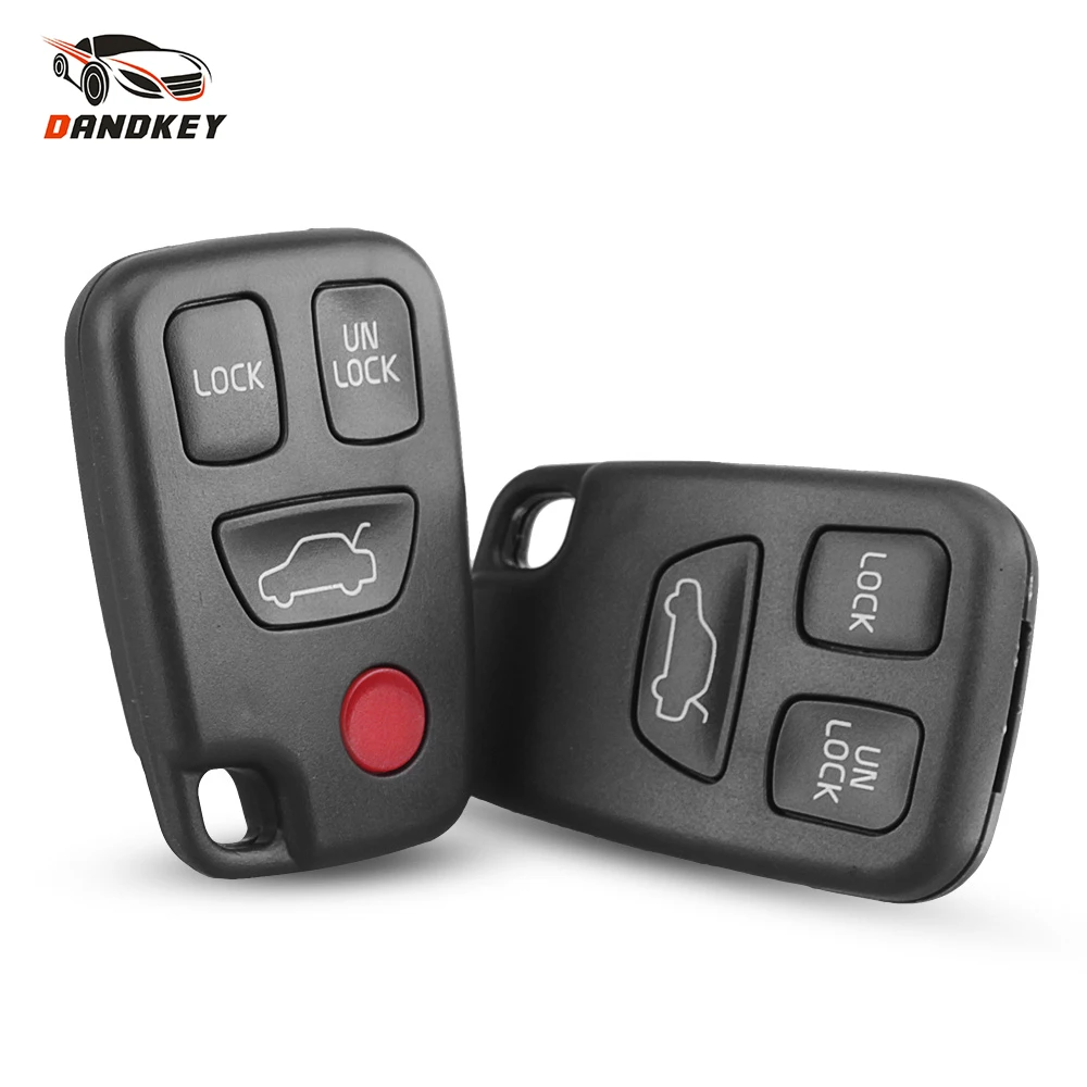 Dandkey для Volvo VOLVO S40 V40 C70 S60 S80 V70 XC90 XC70 2/3/4 кнопочный чехол пульта дистанционного