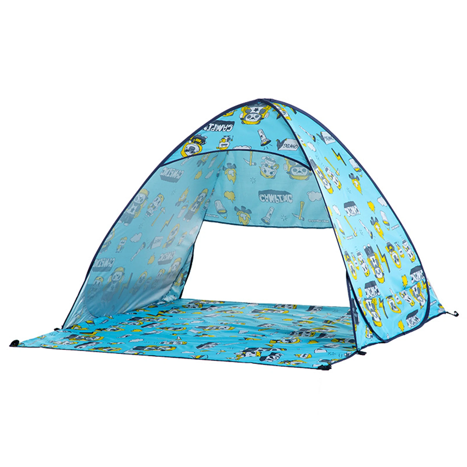 

Camping Tent For 2People Pop Up Beach Tent AntiUV Sun Protection Shelter Printed Portable Outdoor Awning Travel Tent intelligent