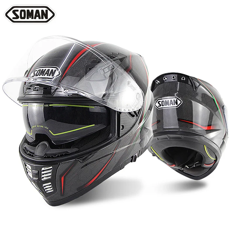 Оригинальный мотоциклетный шлем из углеродного волокна для мотокросса