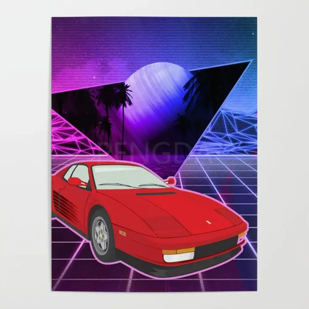 

Домашний декор, автомобильные принты на холсте, живопись, геометрический плакат, планета, Настенная основа для спальни