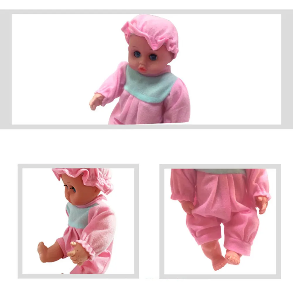 

Simulation Plastic Doll Collection Toy Foldable Doll Stroller With Sturdy Handle Baby Toys Girls Play House Doll Children's Gift