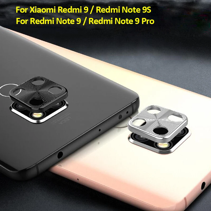 

For Redmi Note 9 Pro Camera Protector Ring Plating Aluminum for Xiaomi Redmi Note 9 S Note 9s Camera Case Cover Ring Protection