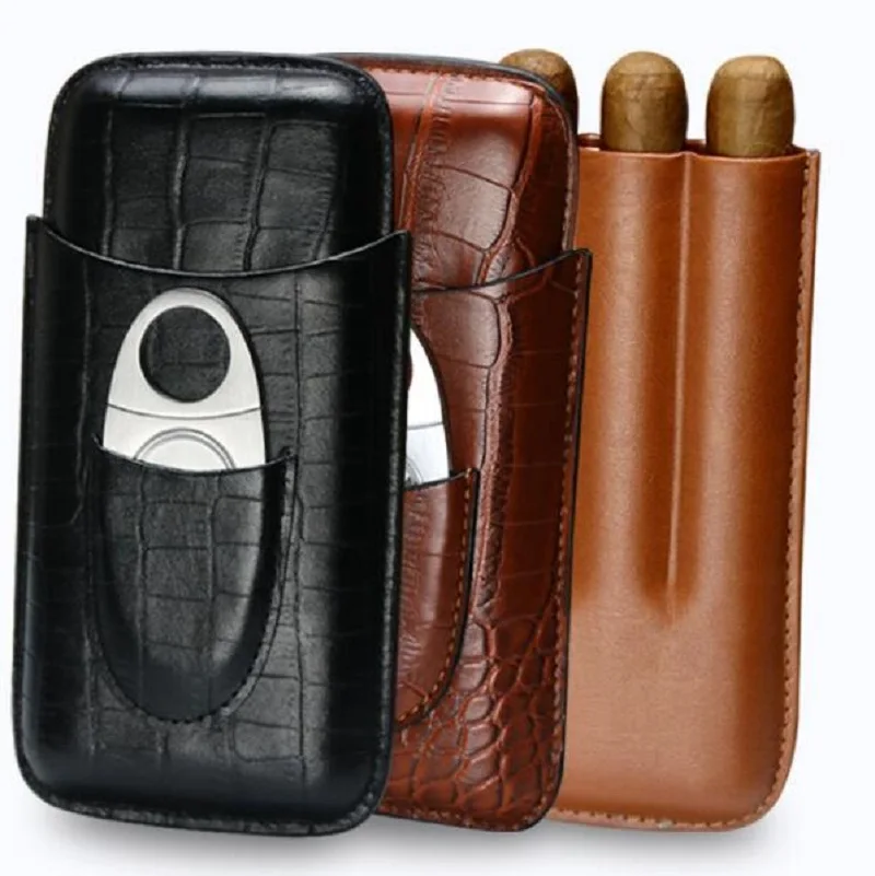 Классический Высококачественный портативный черный и коричневый тисненый