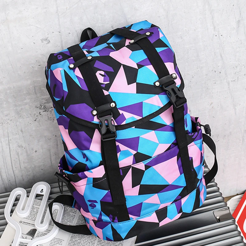 Camouflage Men's Backpack Outdoor Adventure Waterproof Portable School Student Travel Pack Mommy Female Yoga Fitness Sports Bags