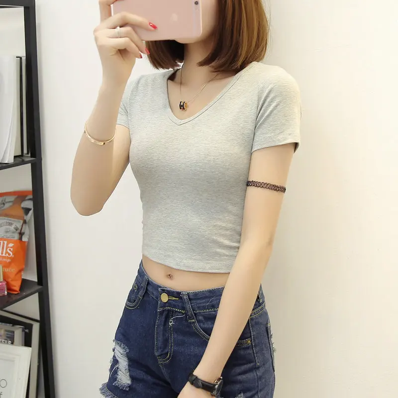 

Summer 2020 short sleeve t shirt mint Women Top Garment