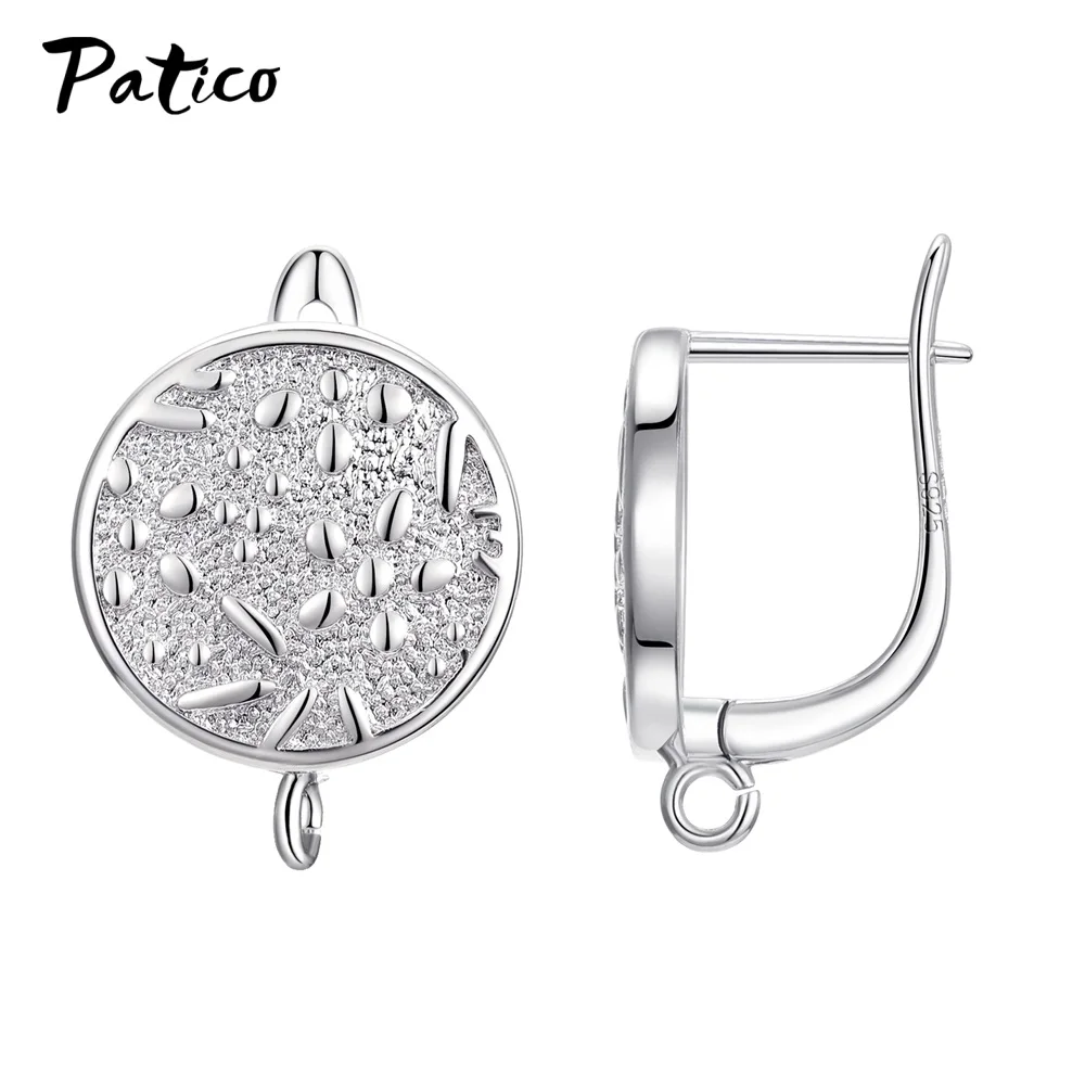 

Retro 925 Sterling Silver Hoop Earrings For Women Girls Party Valentines Day Gift Fashion Jewelry 2021 Trend Wholesale