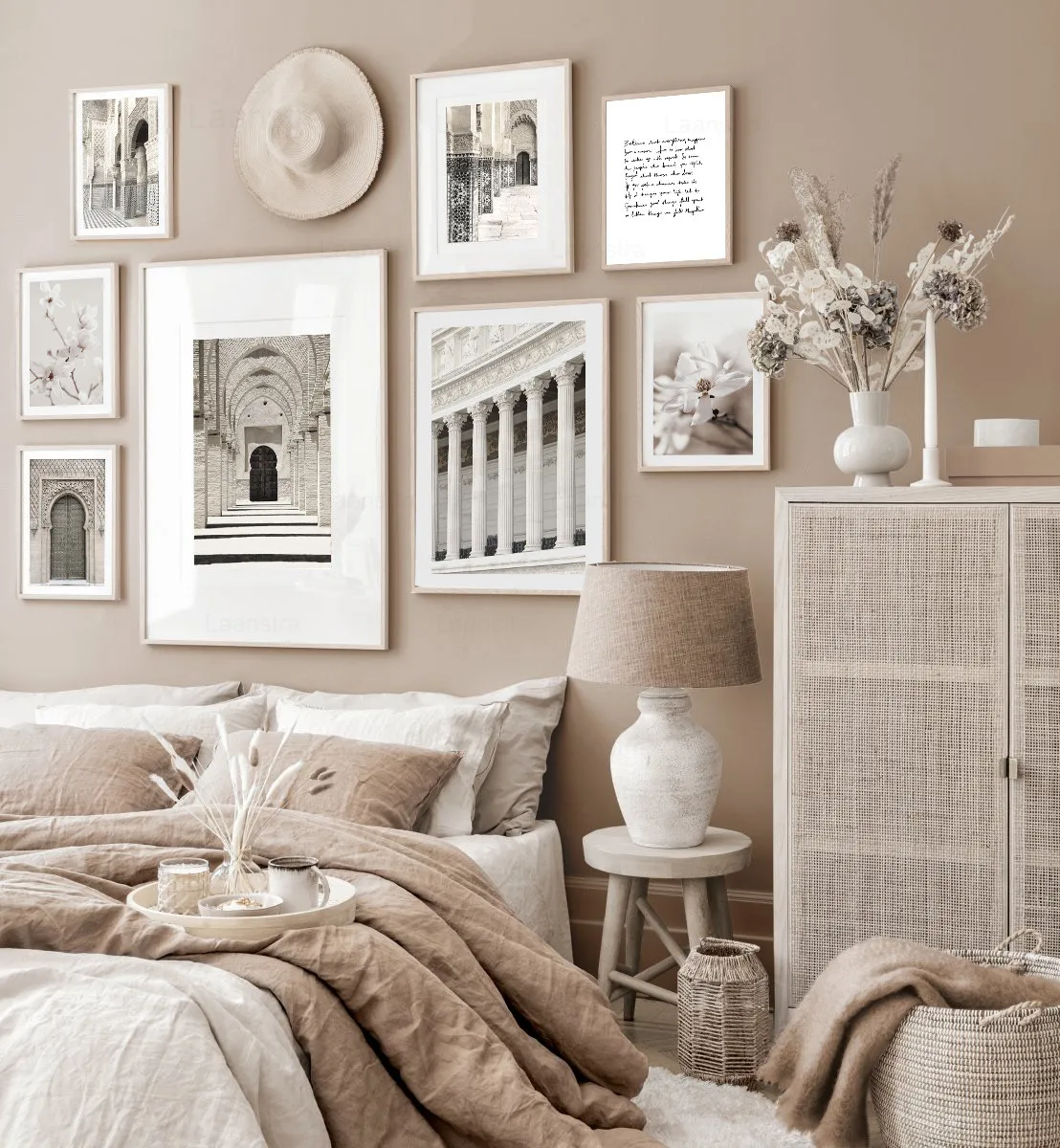 

Elegant Architecture Flowers Living Room Graceful Wall Art Canvas Painting Poster Taste Paint By Numbers Paintings For Living