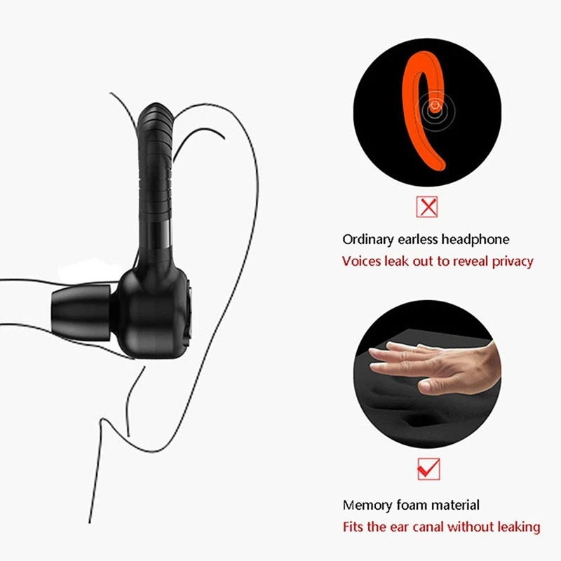 

Quality Wireless TWS Earphones Bluetooth 5.0 Stereo Headphones Sports In-Ear Earbuds Long Standby Business Ear-Hooks