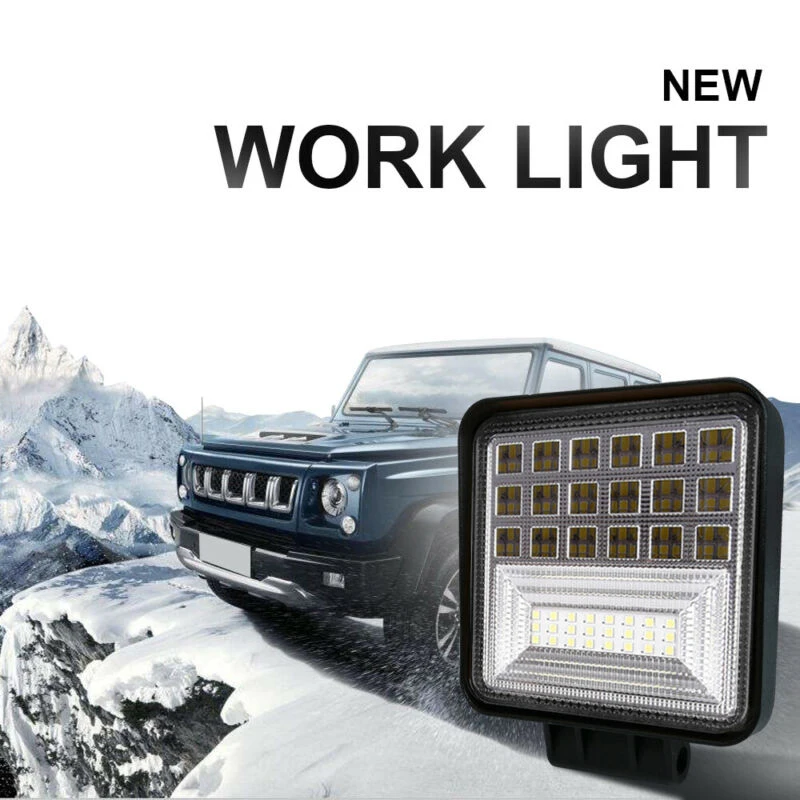 

6000K Car Lights Black DC 9-30V Car Lamp Motorcycles Replacement Spotlight