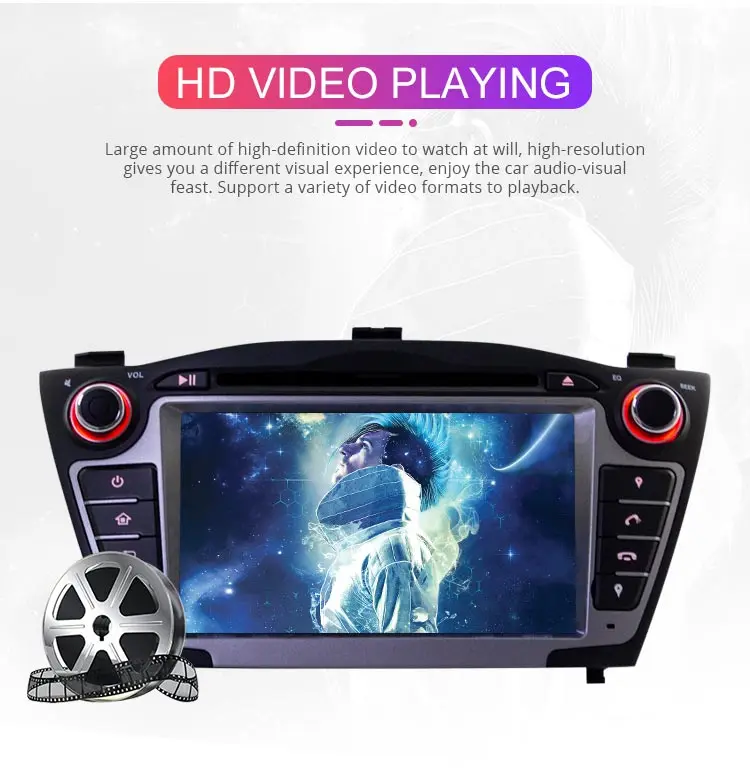 Besina Android 9,0 Автомобильный DVD плеер для hyundai Tucson/IX35 2011 2012 2013 gps 2Din автомобиль радио стерео Мультимедиа Autoaudio WI-FI RDS