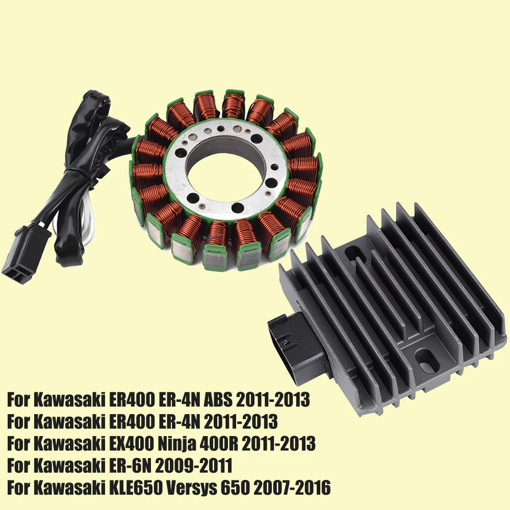 

Motorcycle Stator Coil + Regulator Rectifier for Kawasaki KLE650 Versys 650 ER6N ER400 ER4N ABS EX400 Ninja 400R ER-6N ER-4N