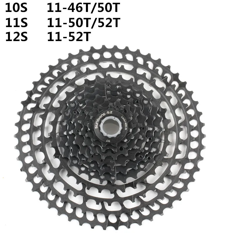 Велосипед Freewheel MTB 10 11 12 скоростная кассета 50T 52T Сверхлегкий 11T части велосипеда
